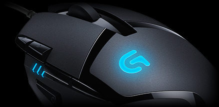 Angle view of G400 mouse