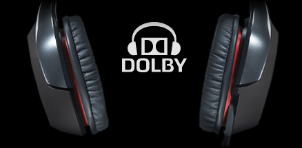 G930 earpieces and Dolby logo