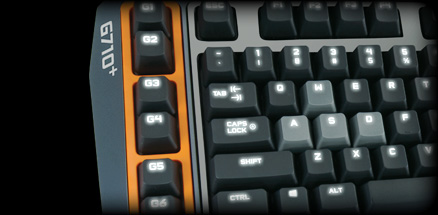 G710 Plus  close up of 6 programmable G-keys